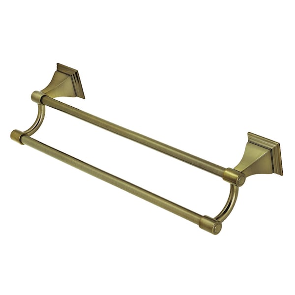 BAH612318AB Monarch 18" Dual Towel Bar, Antique Brass